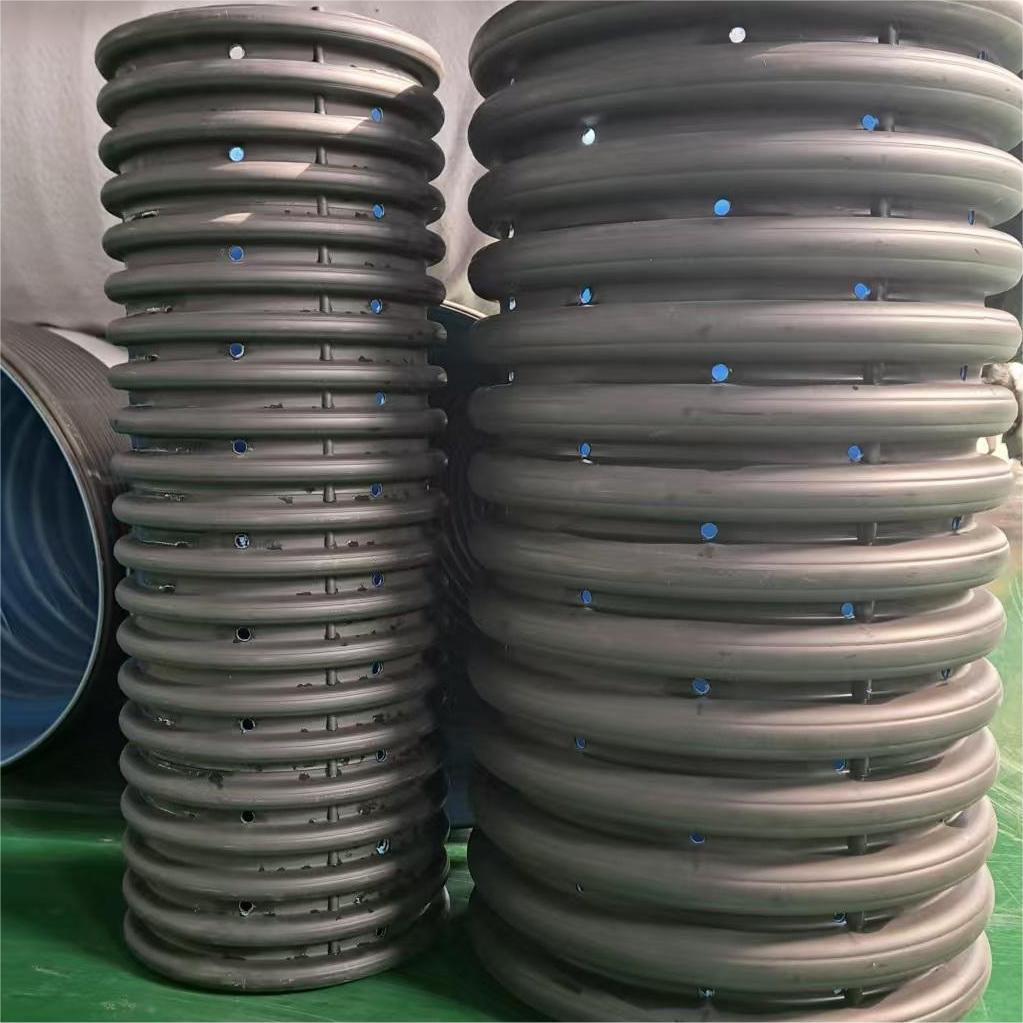 Tubo corrugado HDPE Tubo de fuga HDPE-Corrugated-Pipe-Seepage-Pipe