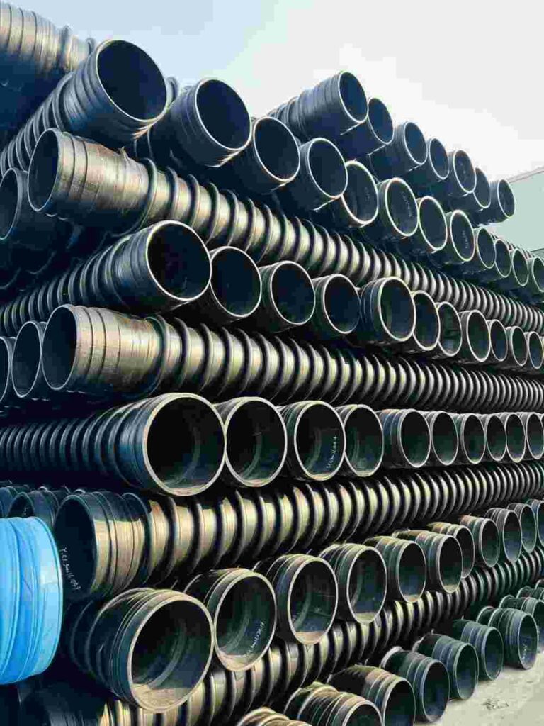 Mining‑grade HDPE spiral‑wound structured‑wall pipe Type‑B for underground mine drainage